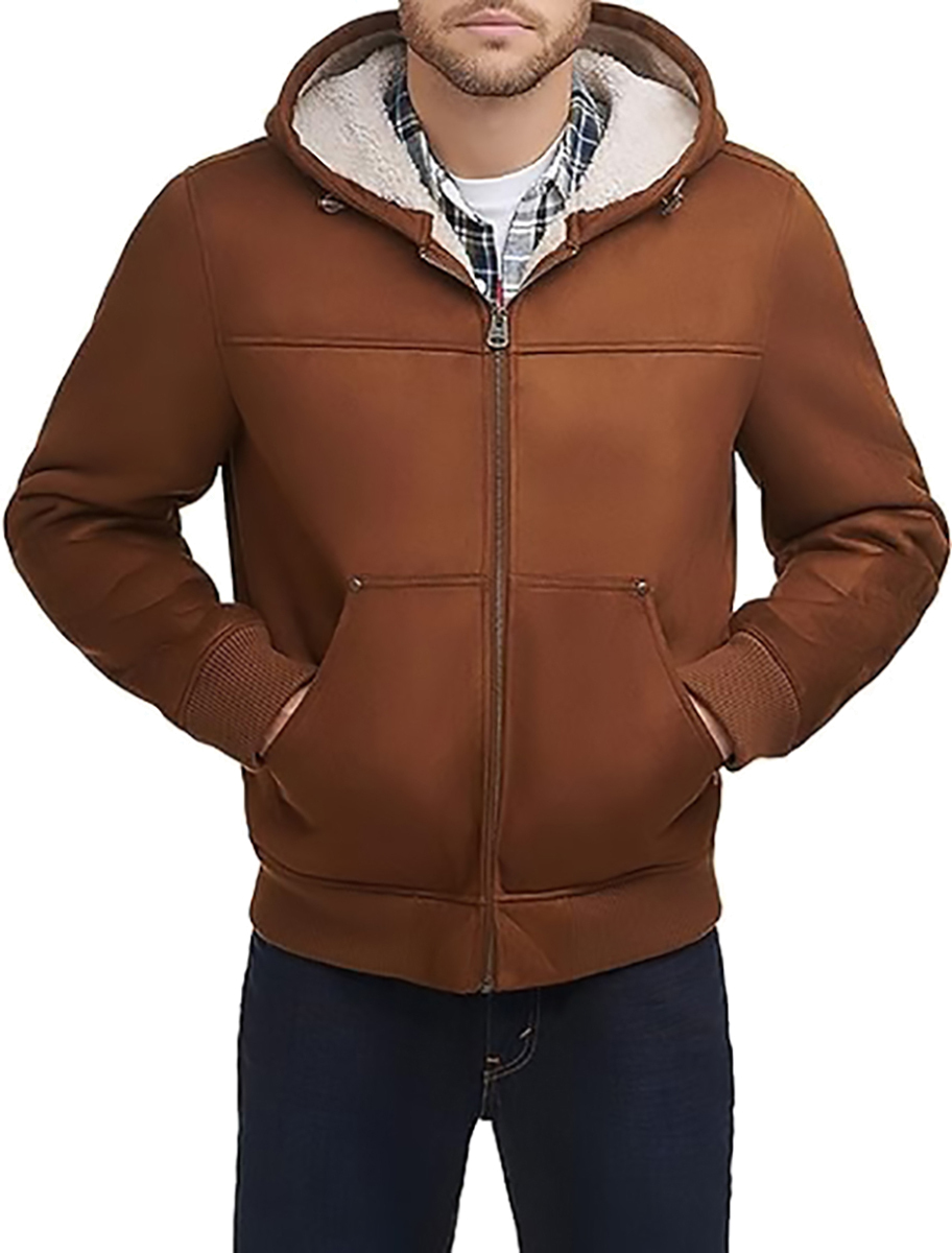 Кожаная куртка мужская Levi's LM2RS077-BRN коричневая 2XL