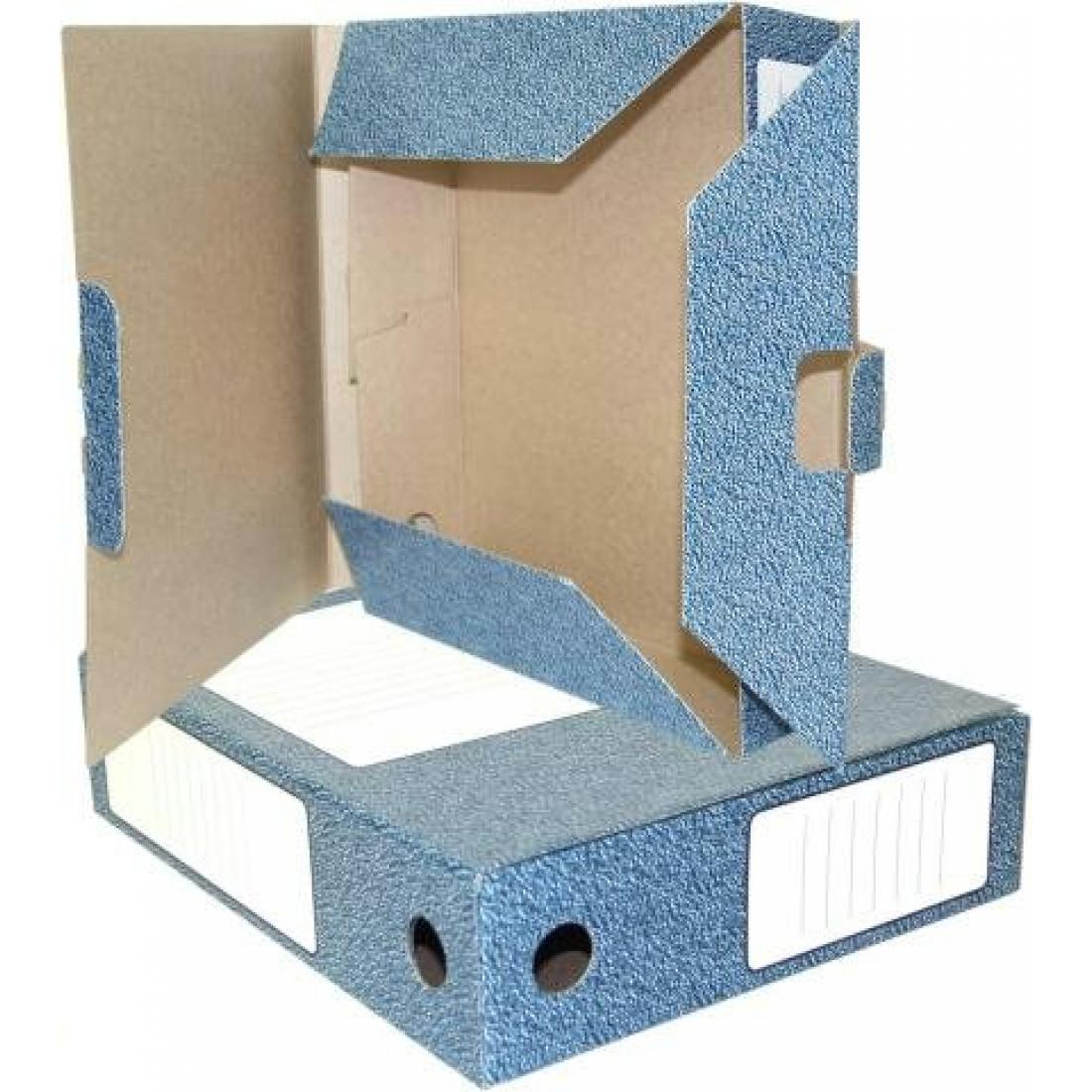 Папка архивная картон Миасс 75мм 230х315х75мм с клапаном и замком микрогофрокартон