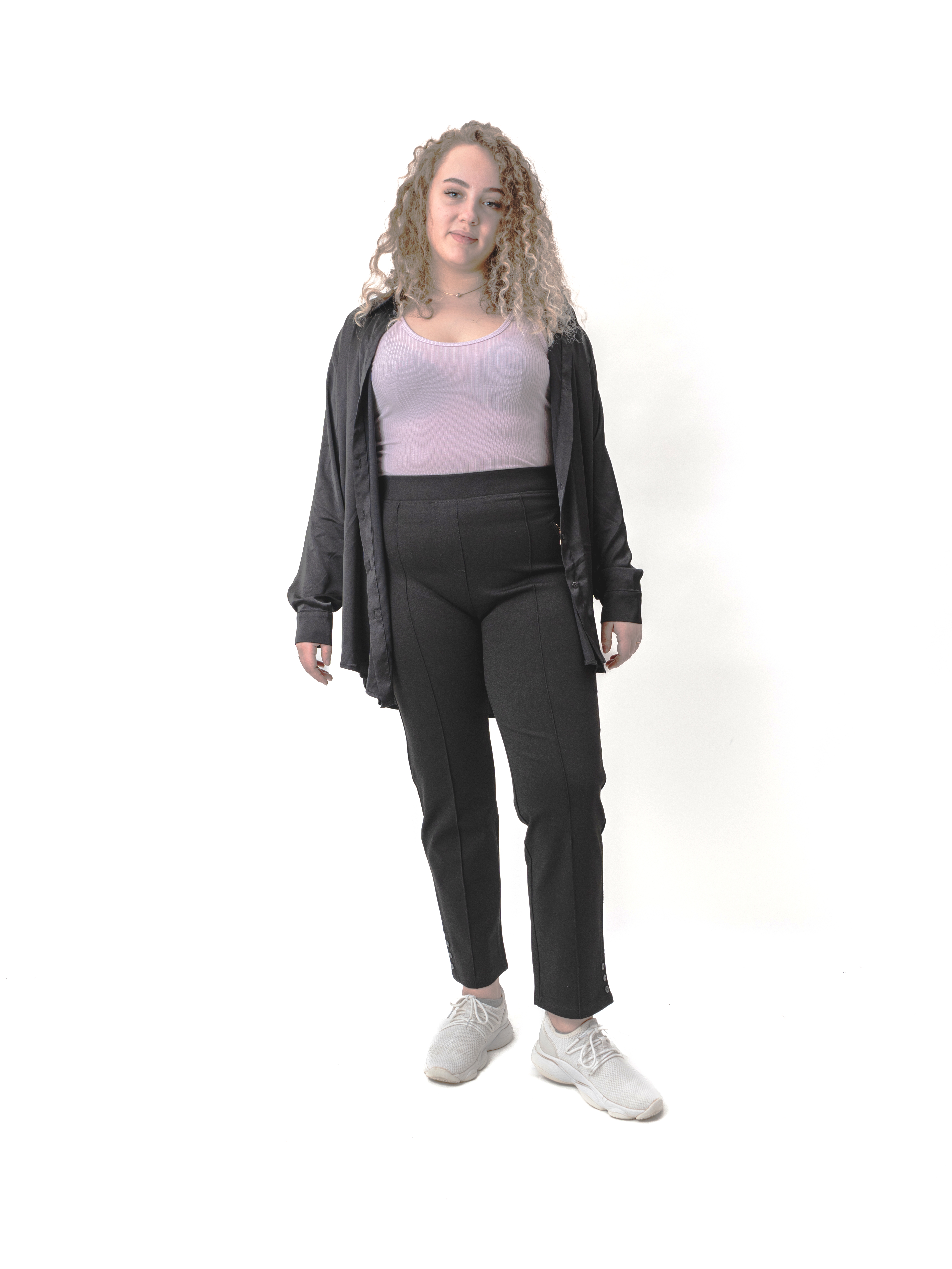 

Брюки женские Каляев 66904 черные 56 RU, Черный, 66904