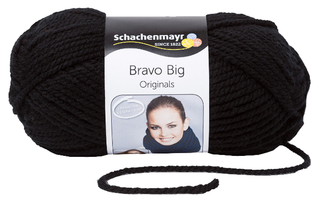 

Пряжа для вязания Schachenmayr original, Bravo Big MEZ, 9807705 (00199, schwarz), Черный, Bravo Big