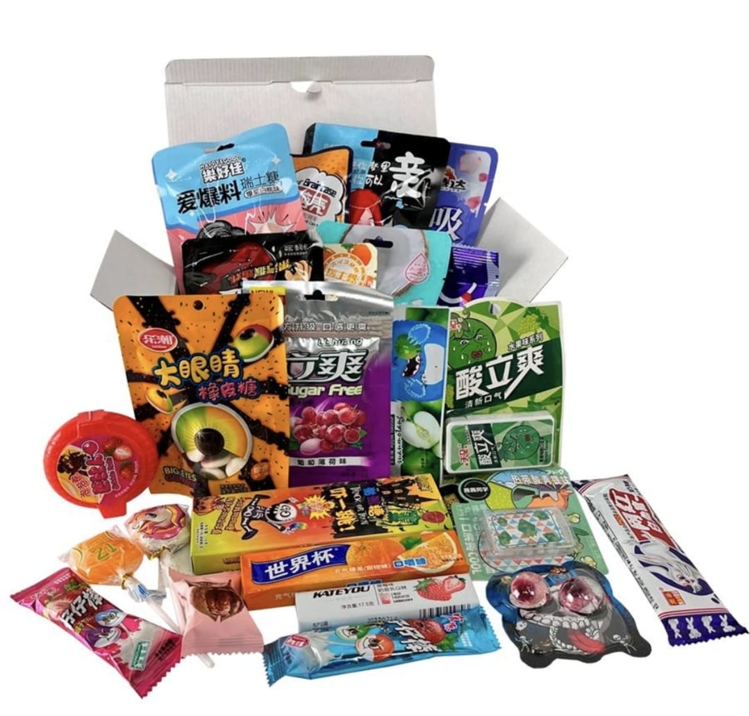 

Подарочный набор азиатских сладостей Asia Boom Box 24 штуки, 410гр