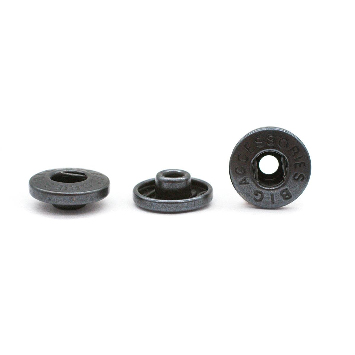 Часть кнопки ПРОТОС 520 (S-образная), арт. 1212, 13,5мм (B) металл чернёный, 100 шт