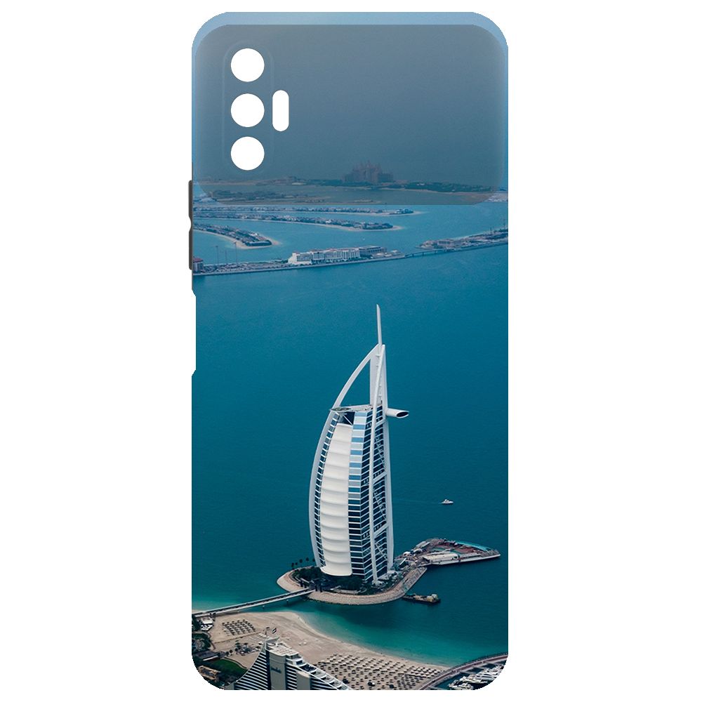 

Чехол-накладка Krutoff Soft Case ОАЭ, Бурдж-эль-Араб для TECNO Spark 8P черный