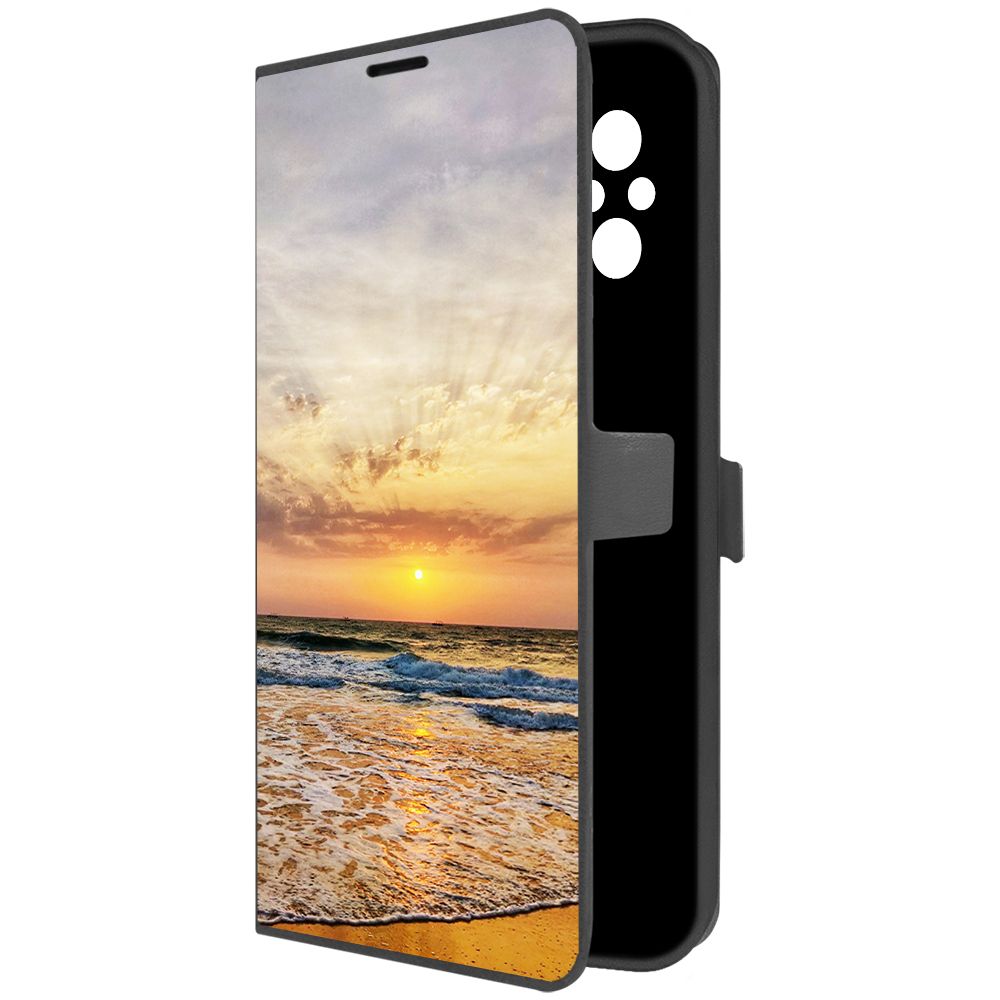 

Чехол-книжка Krutoff Eco Book для Xiaomi Redmi 12C Индия, Пляжи Гоа (черный)