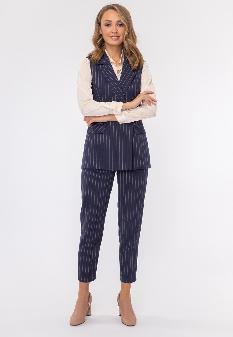 

Брюки женские Каляев 60003 синие 48 RU, Синий, 60003