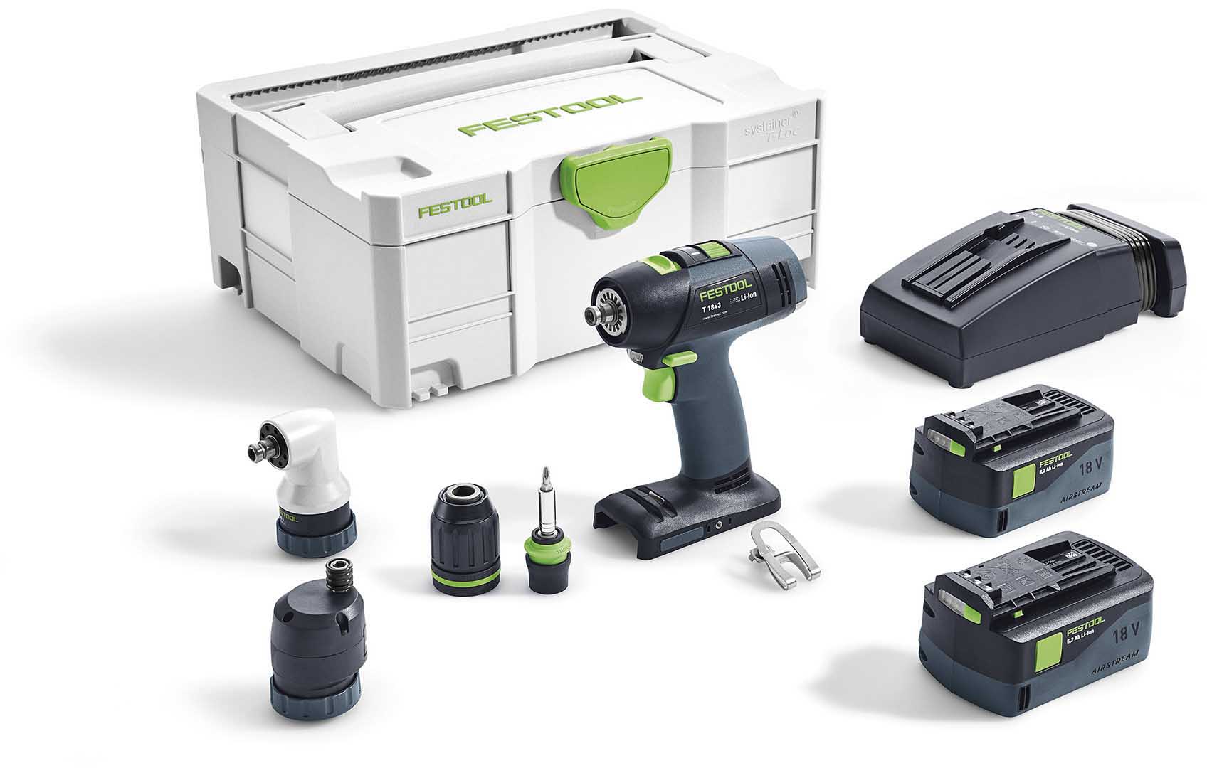 Аккумуляторная дрель-шуруповерт Festool T 18+3 Li 5.2 Set