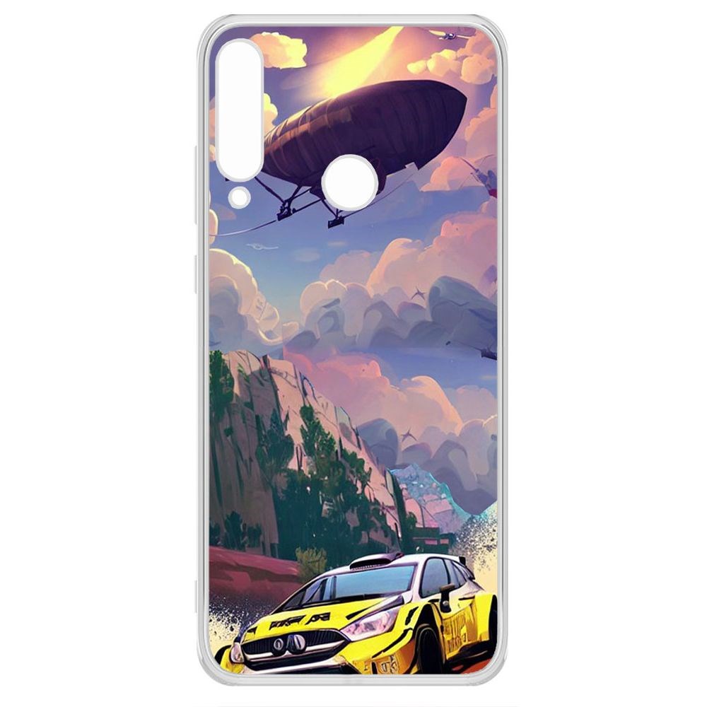 

Чехол-накладка Krutoff Clear Case Гонка для Huawei Y6P, Прозрачный