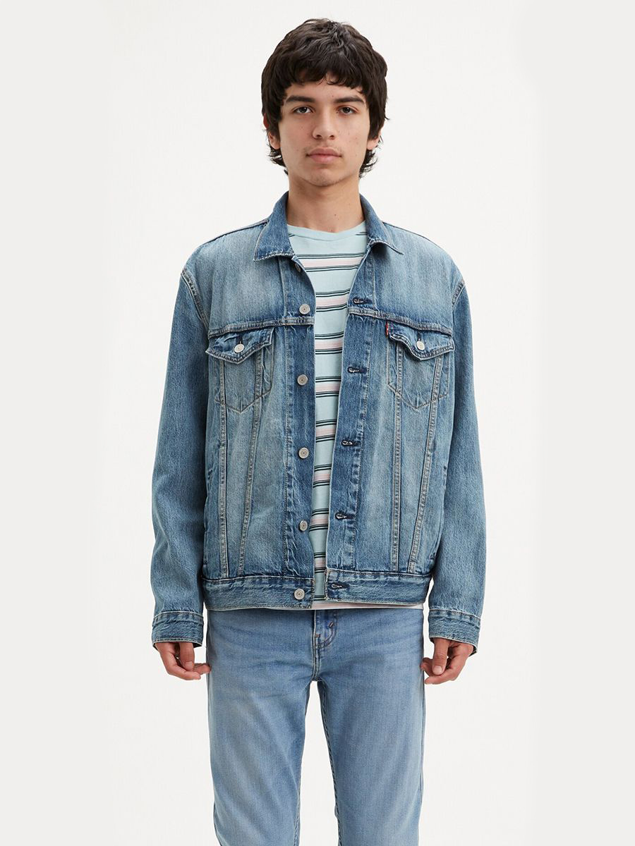 

Джинсовая куртка мужская Levi's 72334-0351 синяя XS, Синий, 72334-0351