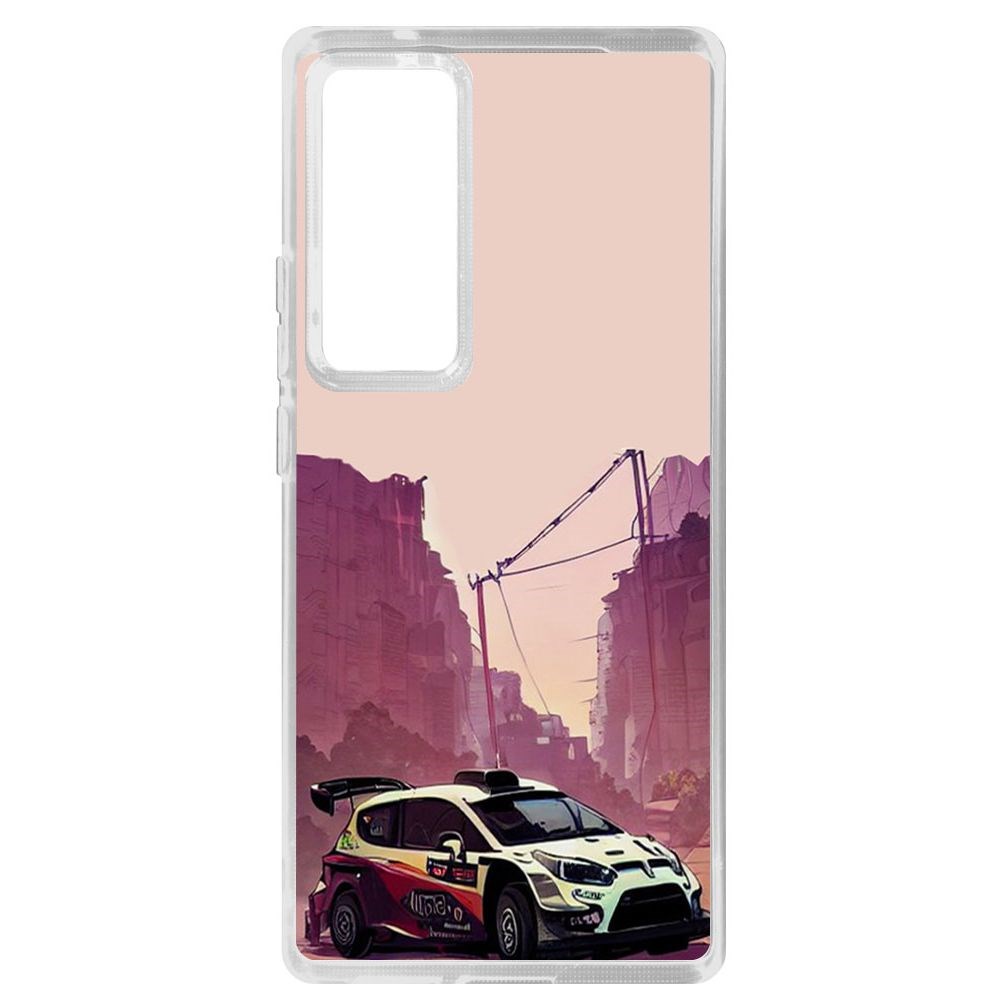 Чехол-накладка Krutoff Clear Case Гоночный каньон для Vivo X60 Pro