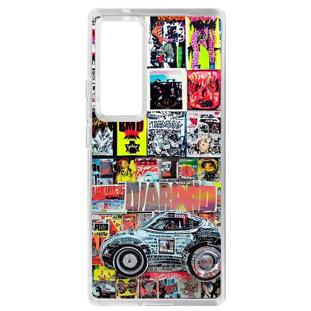 

Чехол-накладка Krutoff Clear Case Автопамфлет для Vivo X60 Pro, Прозрачный