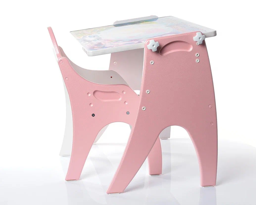 Детский стол и стул Tech Kids Части света розовый мебель садовая green days эллада серая стол 140х70х70 см 6 стульев 120 кг ytct009 1