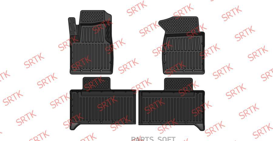 

SRTK Коврик салона УАЗ-3163 Патриот 13- 3D резина черный 4 предм. Premium SRTK