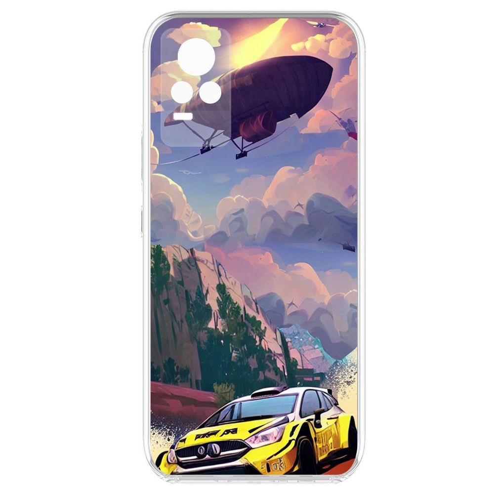 

Чехол-накладка Krutoff Clear Case Гонка для Vivo V21e