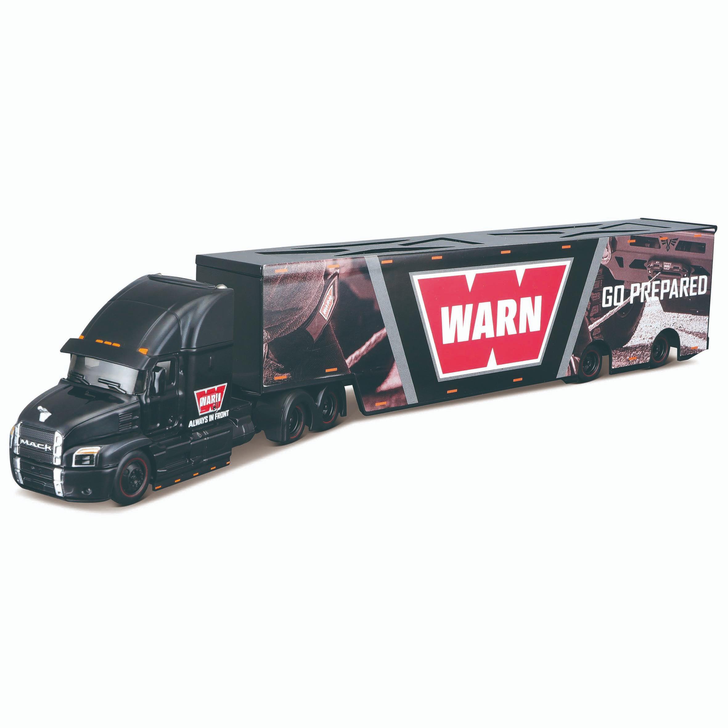 фото Игрушечная машинка maisto трейлер mack anthem custom hauler, 1:64, черная 12418/2