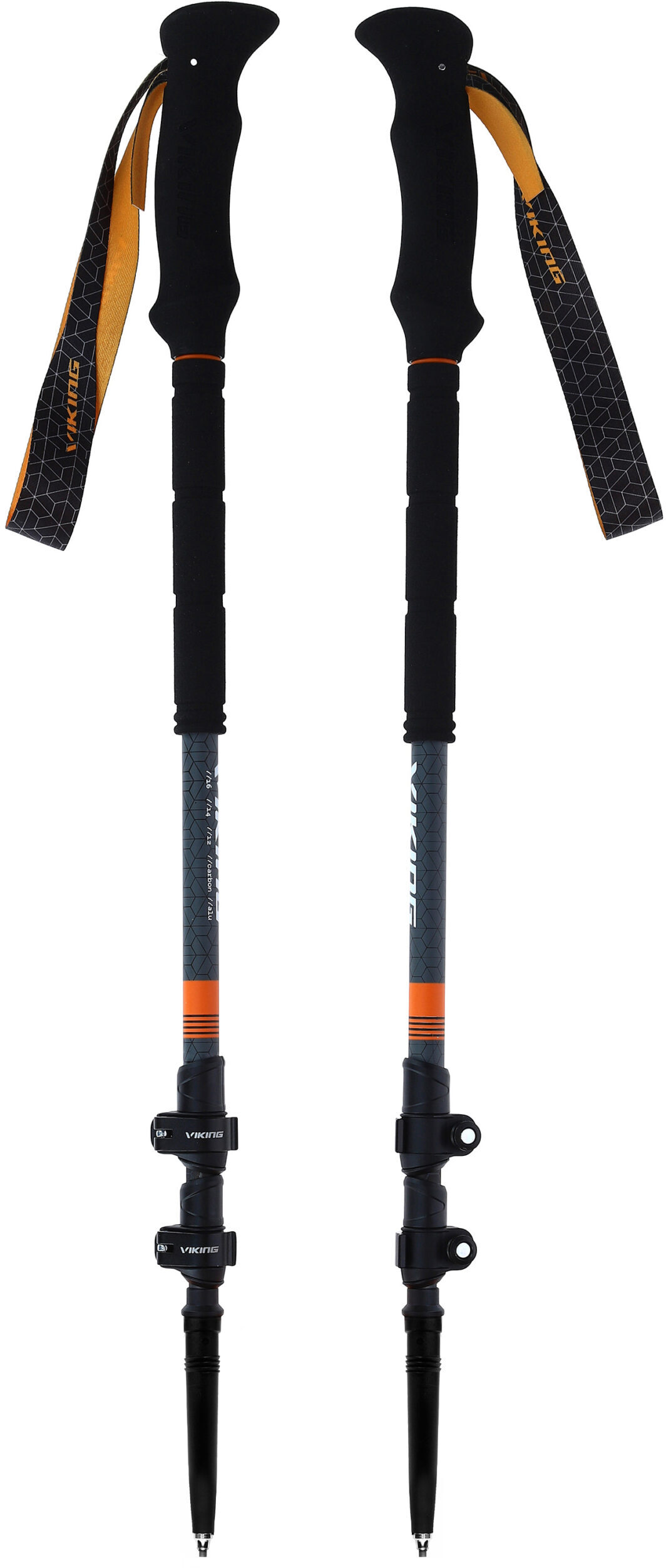 Треккинговые палки Viking Kangri Skitour оранжевый/серый 65-135 см