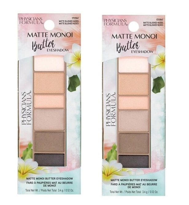 Тени Physicians Formula Matte Monoi Butter Eyeshadow тон румяный нюд 3.4 г 2 шт