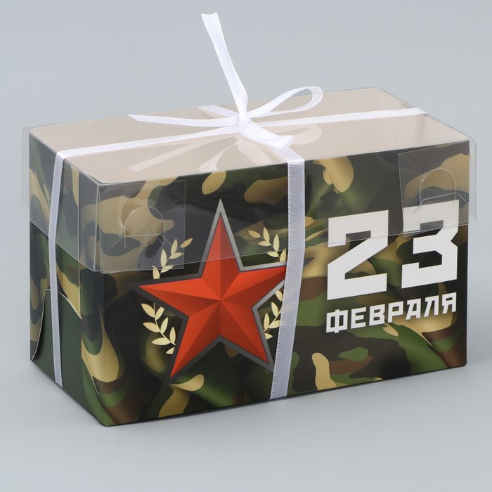 

Коробка для капкейка Звезда, 16 х 8 х 10 см (5 шт.), Разноцветный