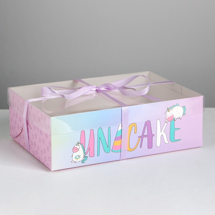 

Коробка для капкейка Unicake, 23х16х7.5 см (5 шт.), Разноцветный