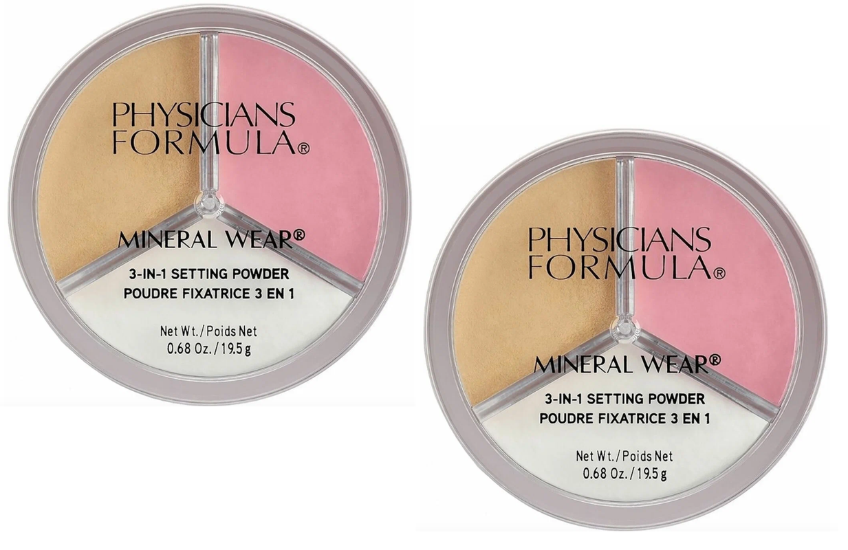 Пудра Physicians Formula Mineral Wear 3в1 Setting Powder 19.5 г 2 шт