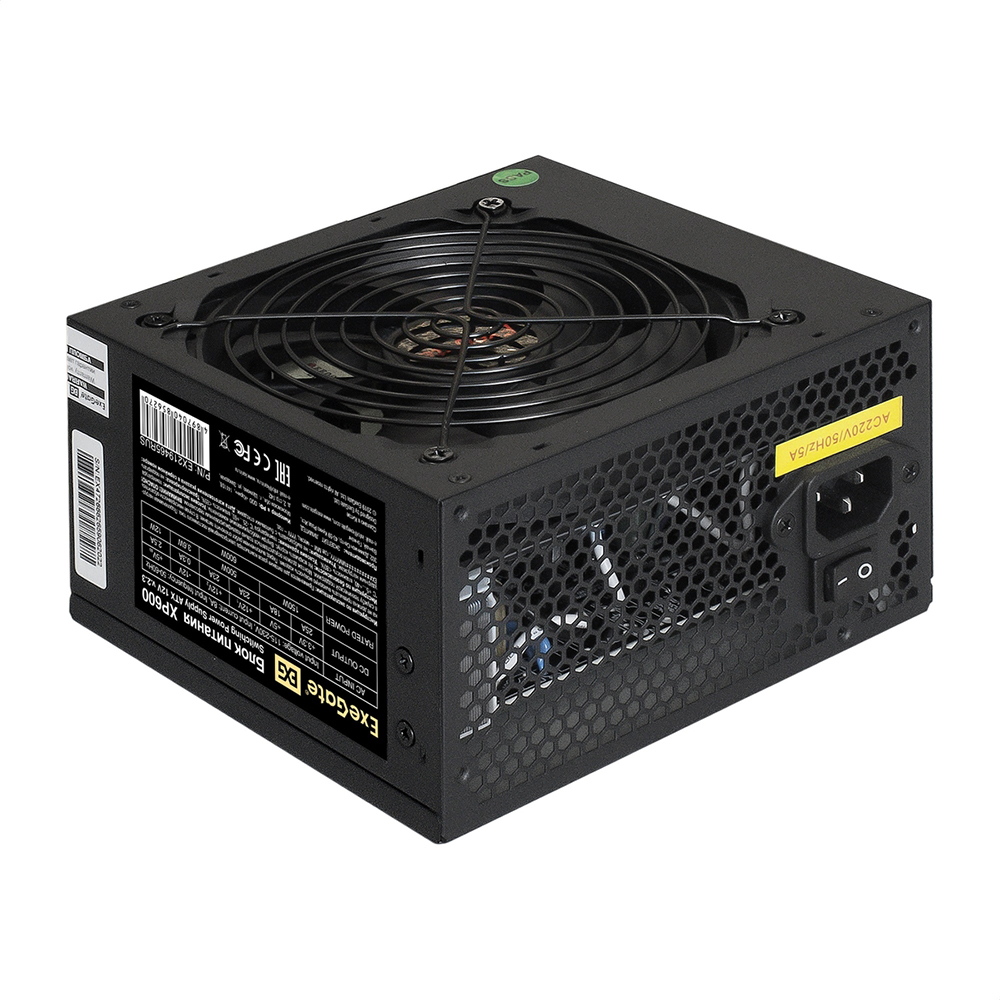 

Блок питания ExeGate XP600 EX219465RUS-PC, Черный