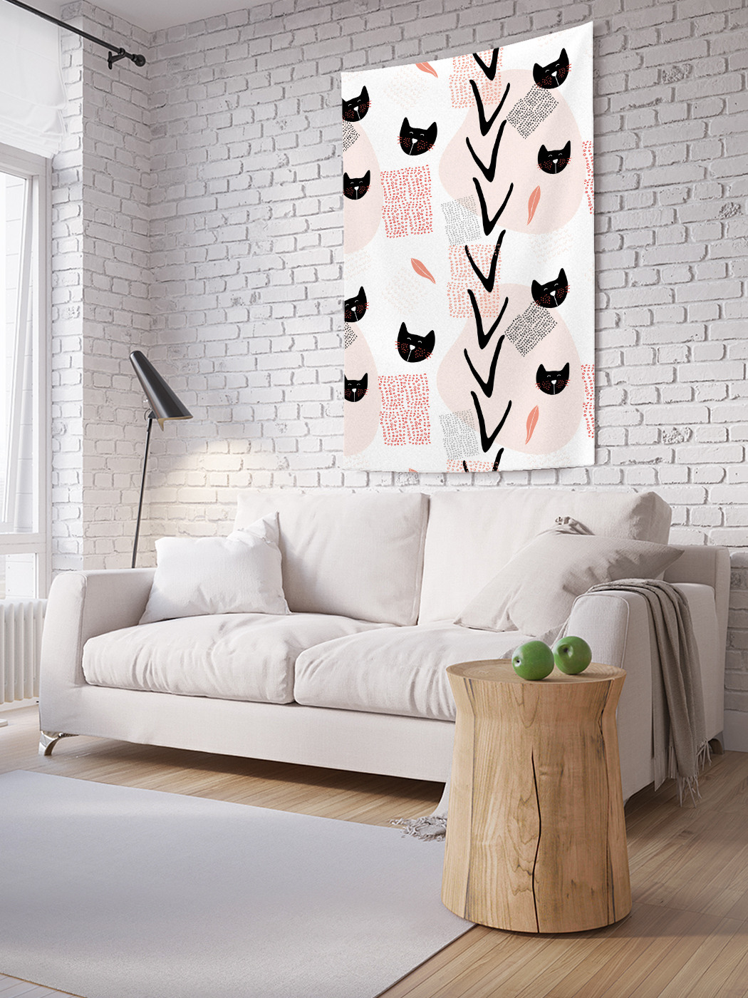 

Вертикальное фотопанно на стену JoyArty Стильные коты 150x200 см, Стильные коты
