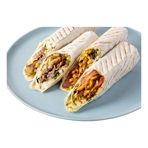 

Шаурма из курицы на тарелке 230 г