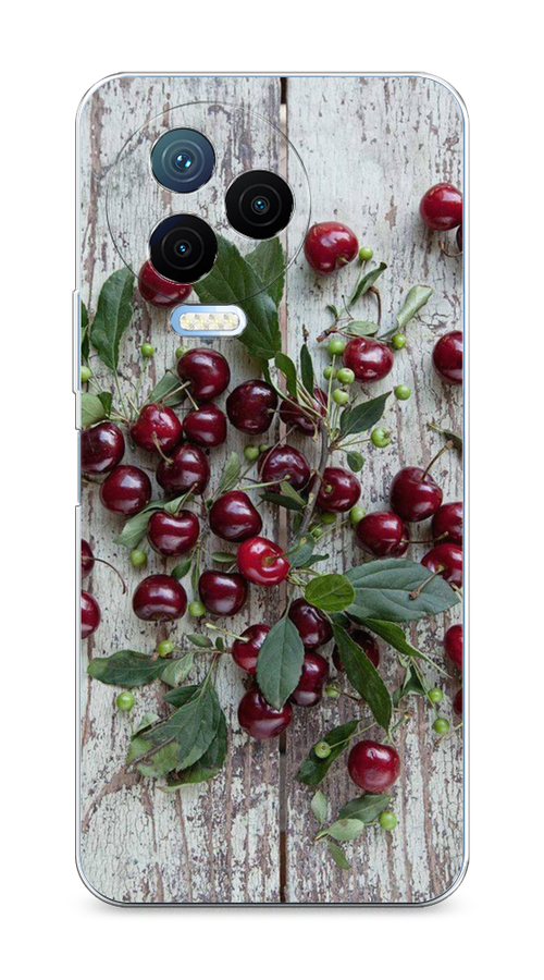 

Чехол на Infinix Note 12 Pro 4G/Note 12 2023 "Вишня", Бордовый;зеленый;серый, 3103050-1
