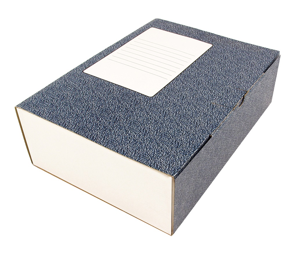 Папка архивная картон Миасс 100мм с внутренним лотком микрогофрокартон