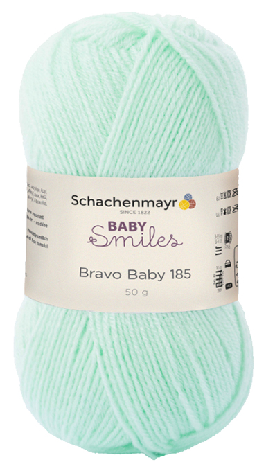 

Пряжа для вязания Schachenmayr Baby Smiles, Bravo Baby 185 MEZ, 9801212 (01073, zartgrun), Зеленый, Bravo Baby 185