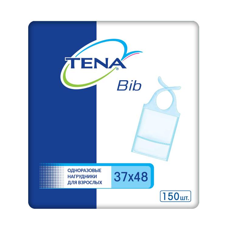 фото Защитные нагрудники tena bibs 37x48 см 150 шт.