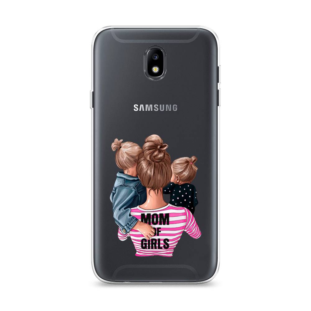 

Чехол Awog на Samsung Galaxy J7 2017 / Самсунг J7 2017 "Mom of Girls", Синий;розовый;черный, 23150-6