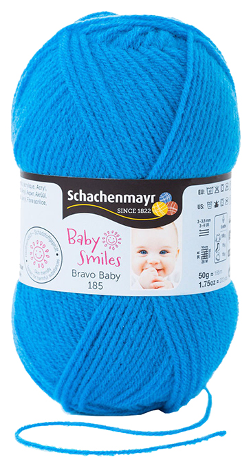 

Пряжа для вязания Schachenmayr Baby Smiles, Bravo Baby 185 MEZ, 9801212 (01069, aqua), Бирюзовый, Bravo Baby 185