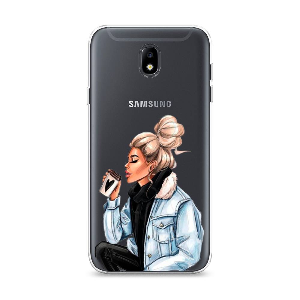 

Чехол Awog на Samsung Galaxy J7 2017 / Самсунг J7 2017 "Cute girl", Коричневый;бежевый, 23150-7