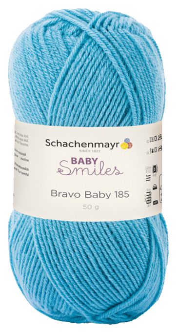 

Пряжа для вязания Schachenmayr Baby Smiles, Bravo Baby 185 MEZ, 9801212 (01067, opal), Голубой, Bravo Baby 185