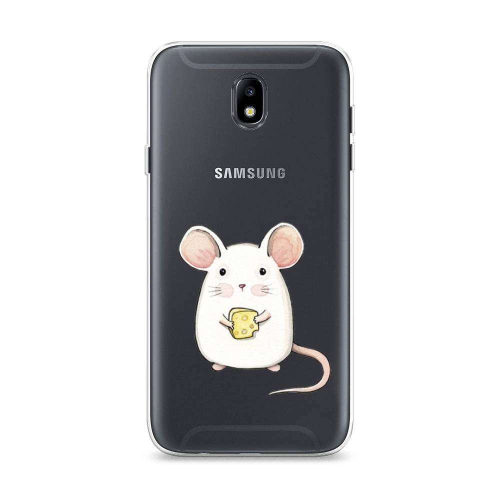 

Чехол Awog на Samsung Galaxy J7 2017 / Самсунг J7 2017 "Мышка", Белый;розовый;прозрачный, 23150-1
