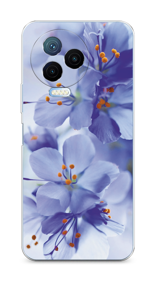 

Чехол на Infinix Note 12 Pro 4G/Note 12 2023 "Фиолетовые цветки", Фиолетовый;синий, 3103050-1