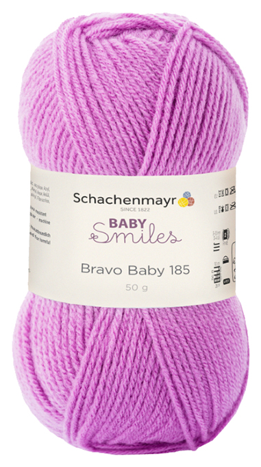 

Пряжа для вязания Schachenmayr Baby Smiles, Bravo Baby 185 MEZ, 9801212 (01047, orchidee), Розовый, Bravo Baby 185