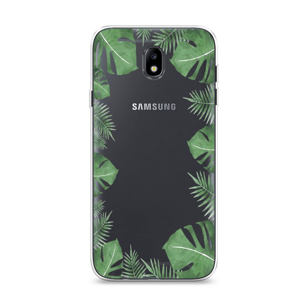 

Чехол Awog на Samsung Galaxy J7 2017 / Самсунг J7 2017 "Листья папоротника рамка", Зеленый, 23150-8