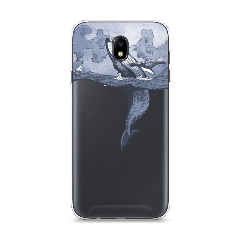 

Чехол Awog на Samsung Galaxy J7 2017 / Самсунг J7 2017 "Два измерения", Голубой;черный;прозрачный, 23150-7