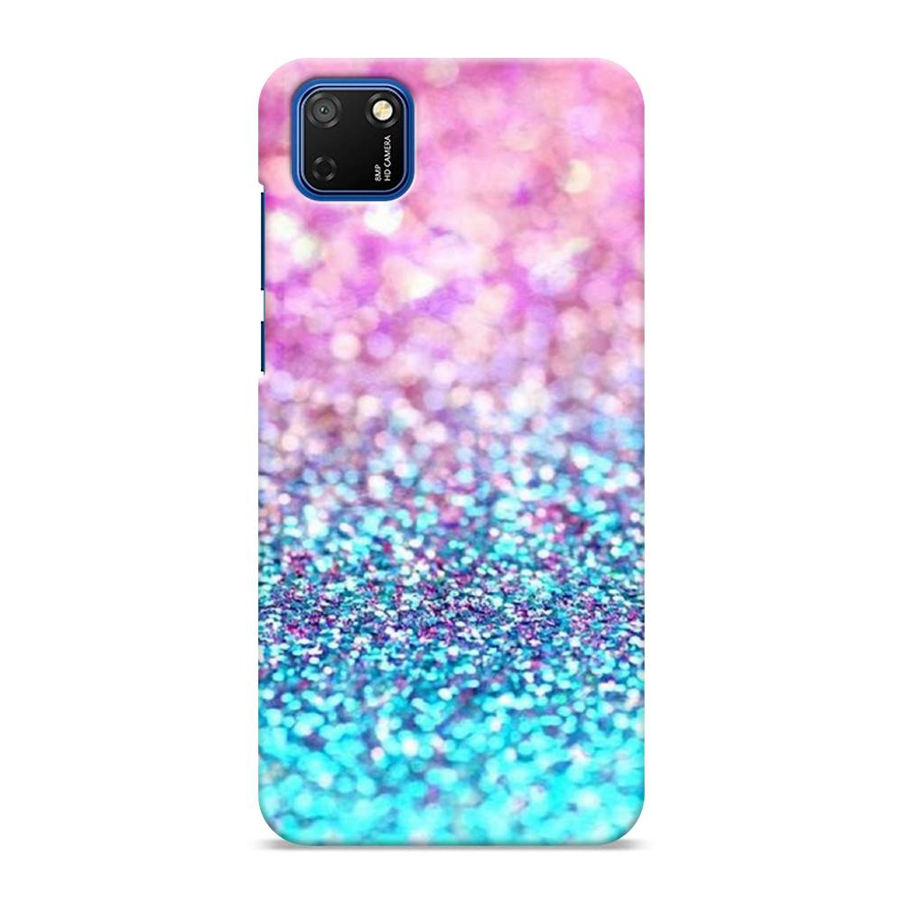 

Чехол Awog "Розово-голубые глиттеры рисунок" для Honor 9S
