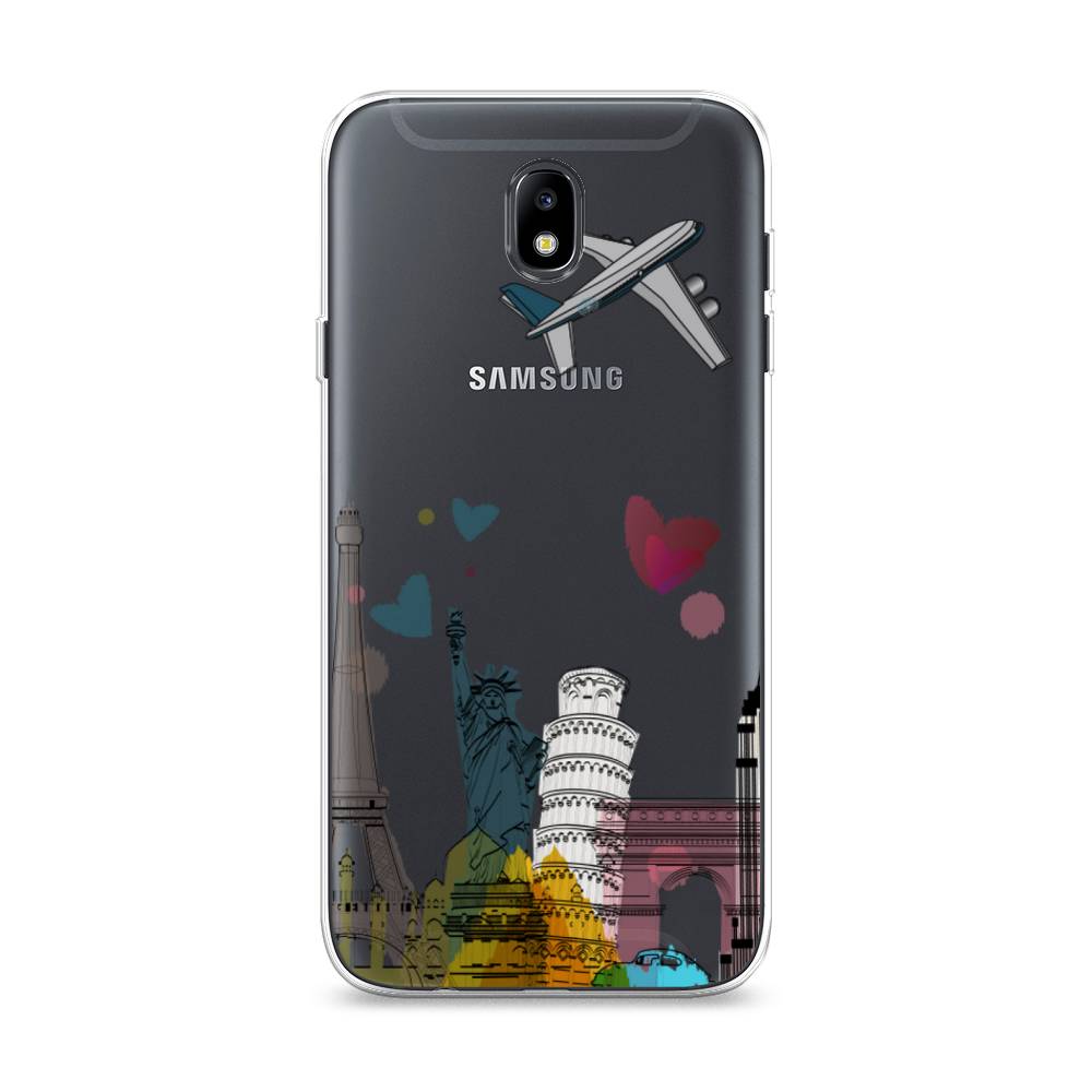 

Чехол Awog на Samsung Galaxy J7 2017 / Самсунг J7 2017 "Самолет путешествий", Желтый, 23150-10
