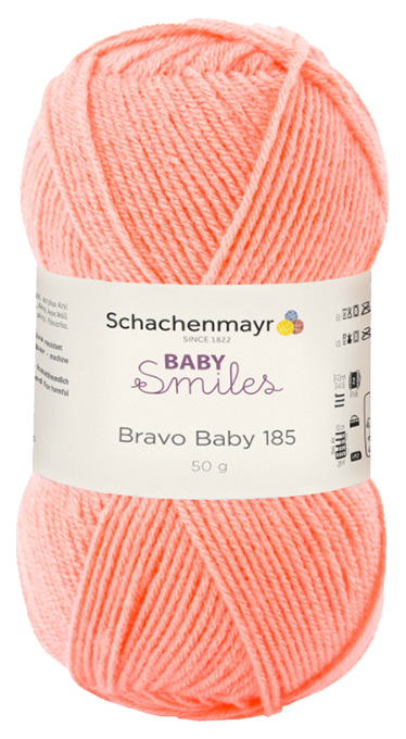 

Пряжа для вязания Schachenmayr Baby Smiles, Bravo Baby 185 MEZ, 9801212 (01024, apricot), Оранжевый, Bravo Baby 185