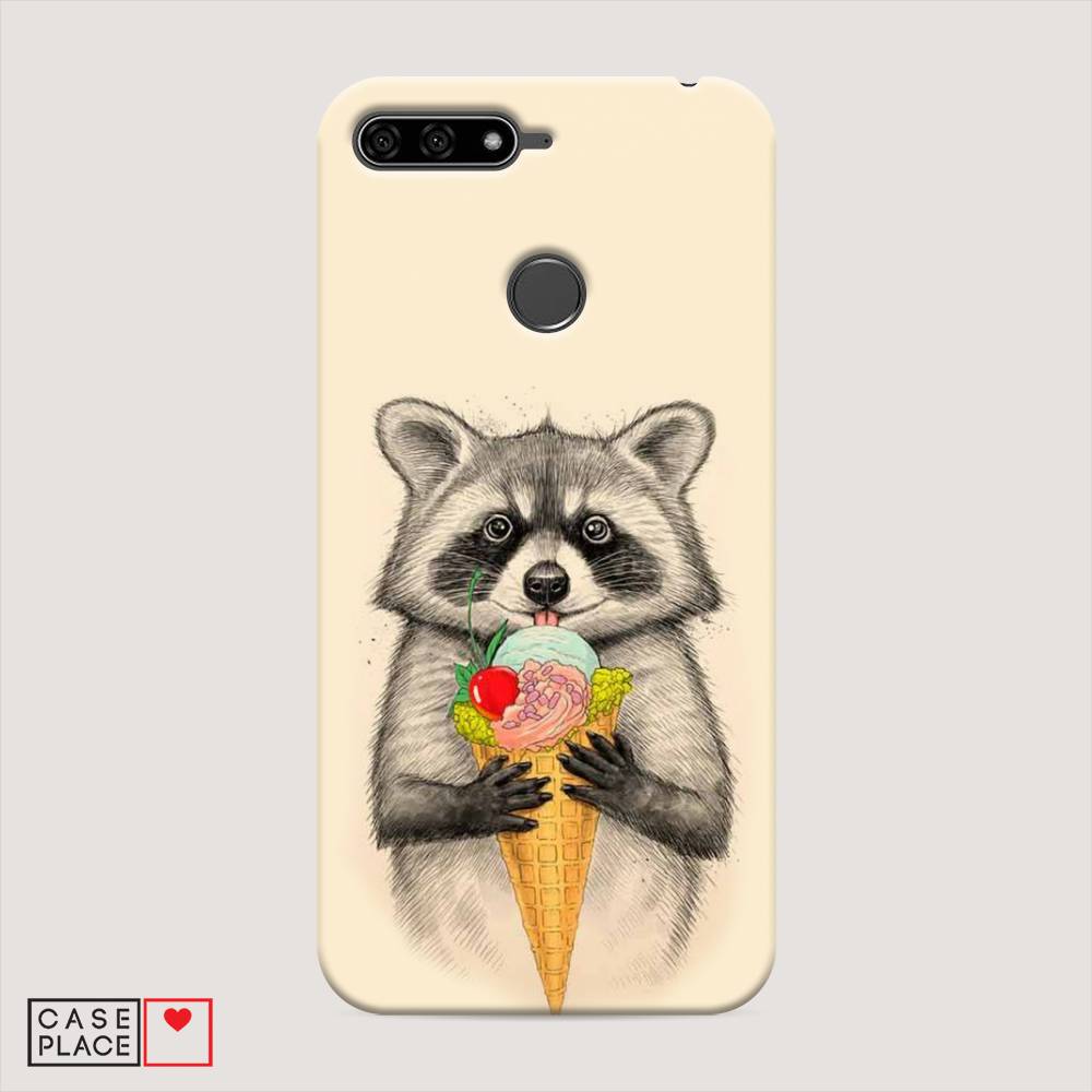 

Чехол Awog "Енот с мороженым" для Huawei Y6 Prime 2018, 65720-7