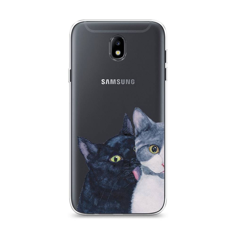

Чехол Awog на Samsung Galaxy J7 2017 / Самсунг J7 2017 "Кошачья любовь", Синий, 23150-1