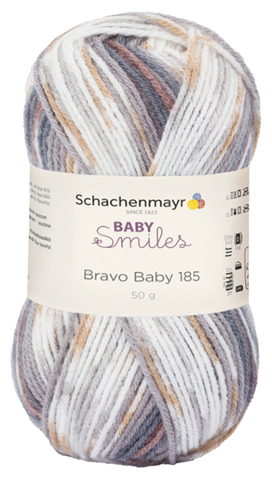 

Пряжа для вязания Schachenmayr Baby Smiles, Bravo Baby 185 MEZ, 9801212 (00200), Бежевый, Bravo Baby 185