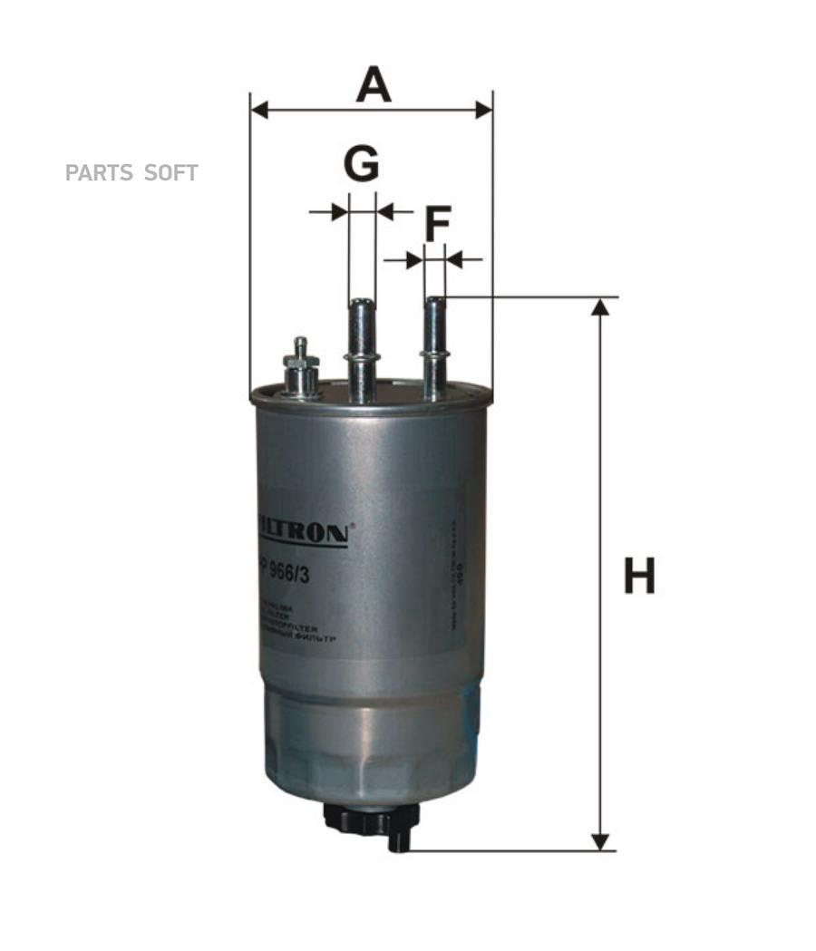 

Фильтр топливный Filtron PP9663