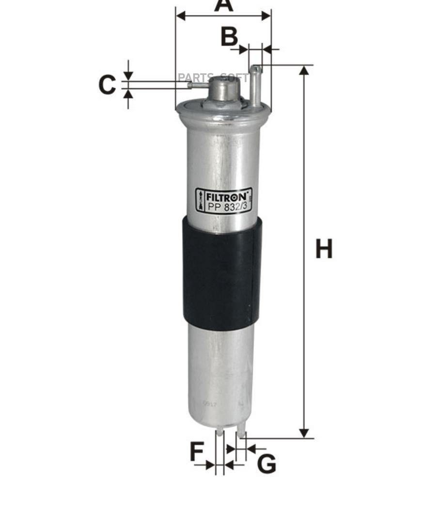 

Фильтр топливный Filtron PP8323