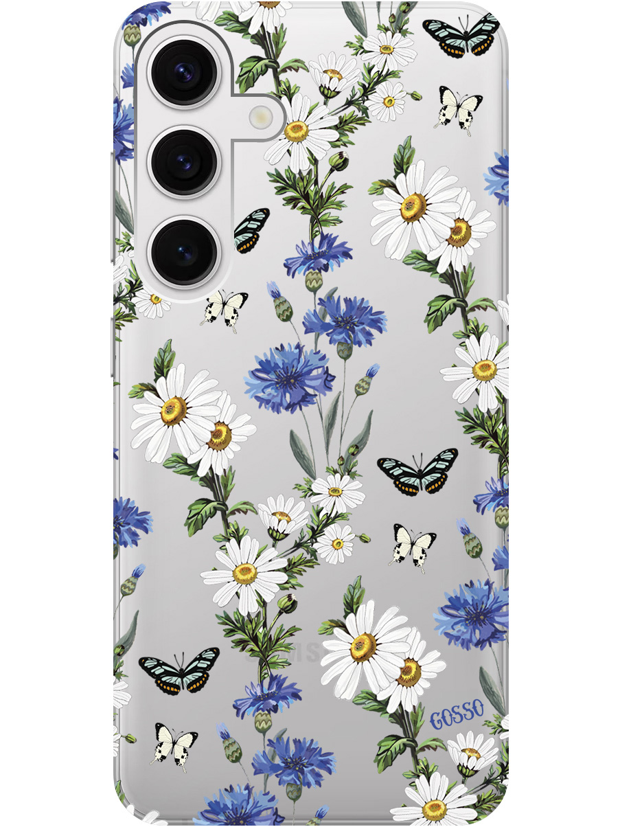 

Силиконовый чехол на Samsung Galaxy S24 с рисунком "Hello, Camomiles" прозрачный, Прозрачный;голубой;зеленый, 20011913
