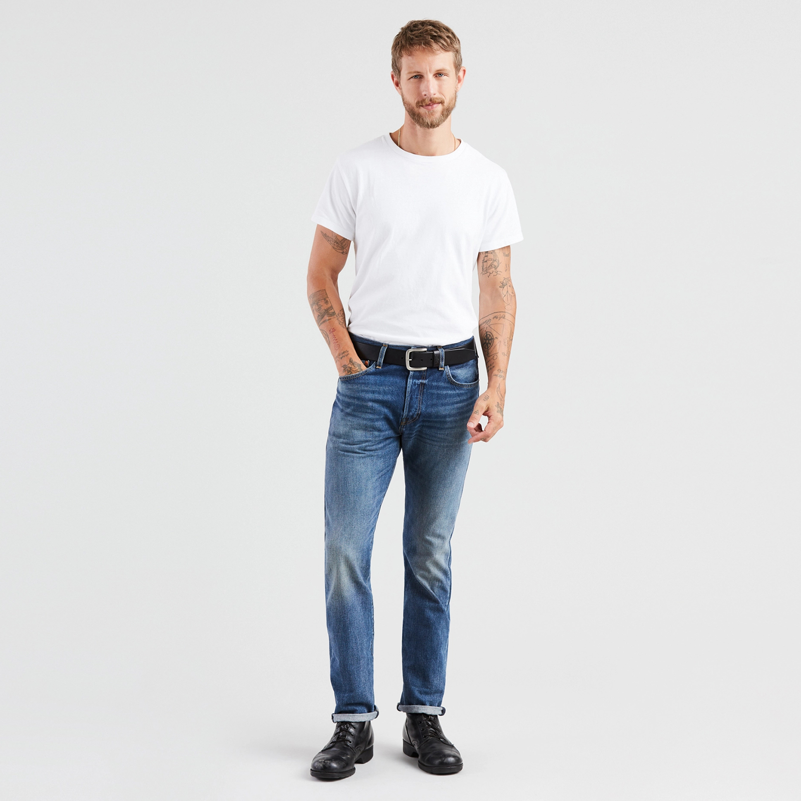 фото Джинсы мужские levi's 00501-2700 синие 30/34