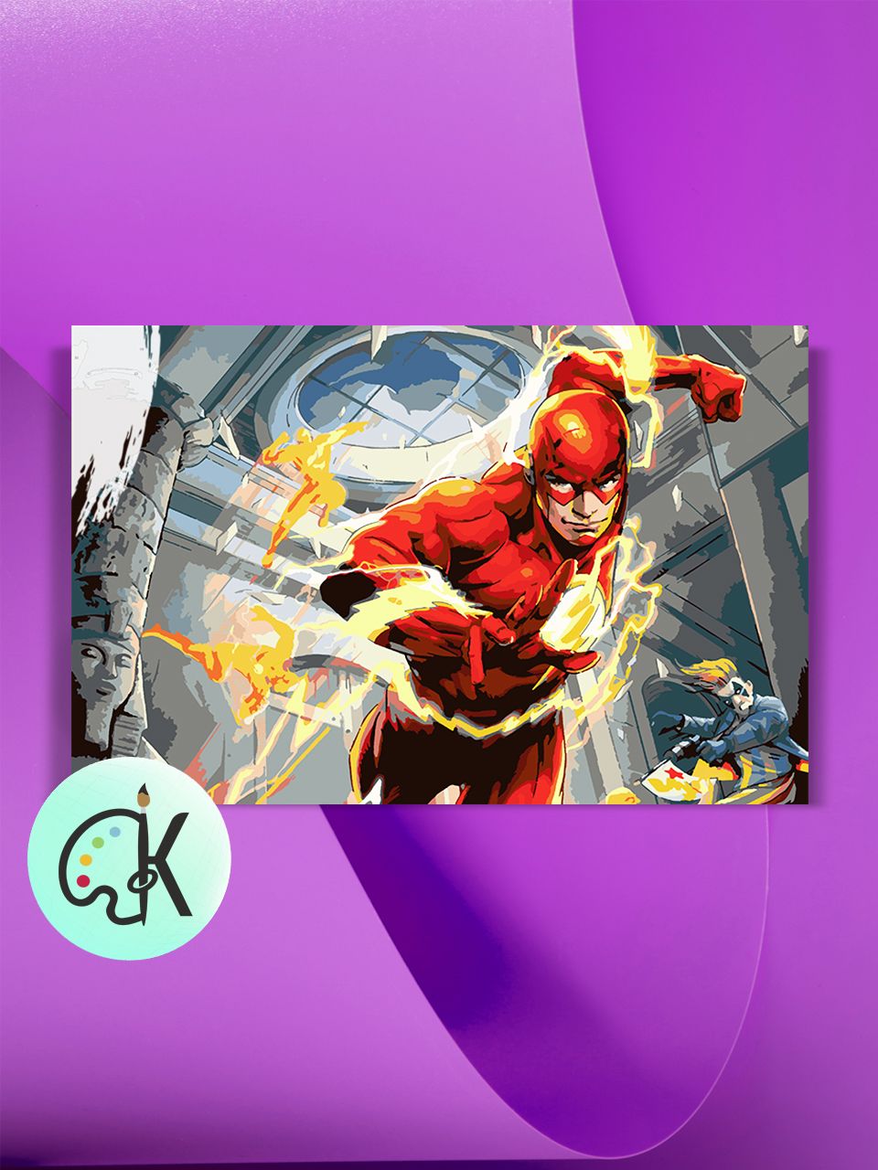 

Картина по номерам на холсте Культура Цвета Флэш, 40 х 60 см, Флэш